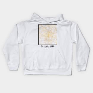 TALLAHASSEE FLORIDA CITY STREET MAP ART Kids Hoodie